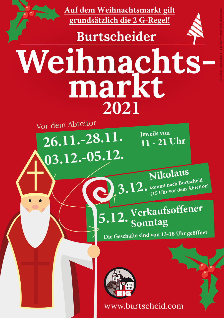 Plakat Weinachtsmarkt 2021