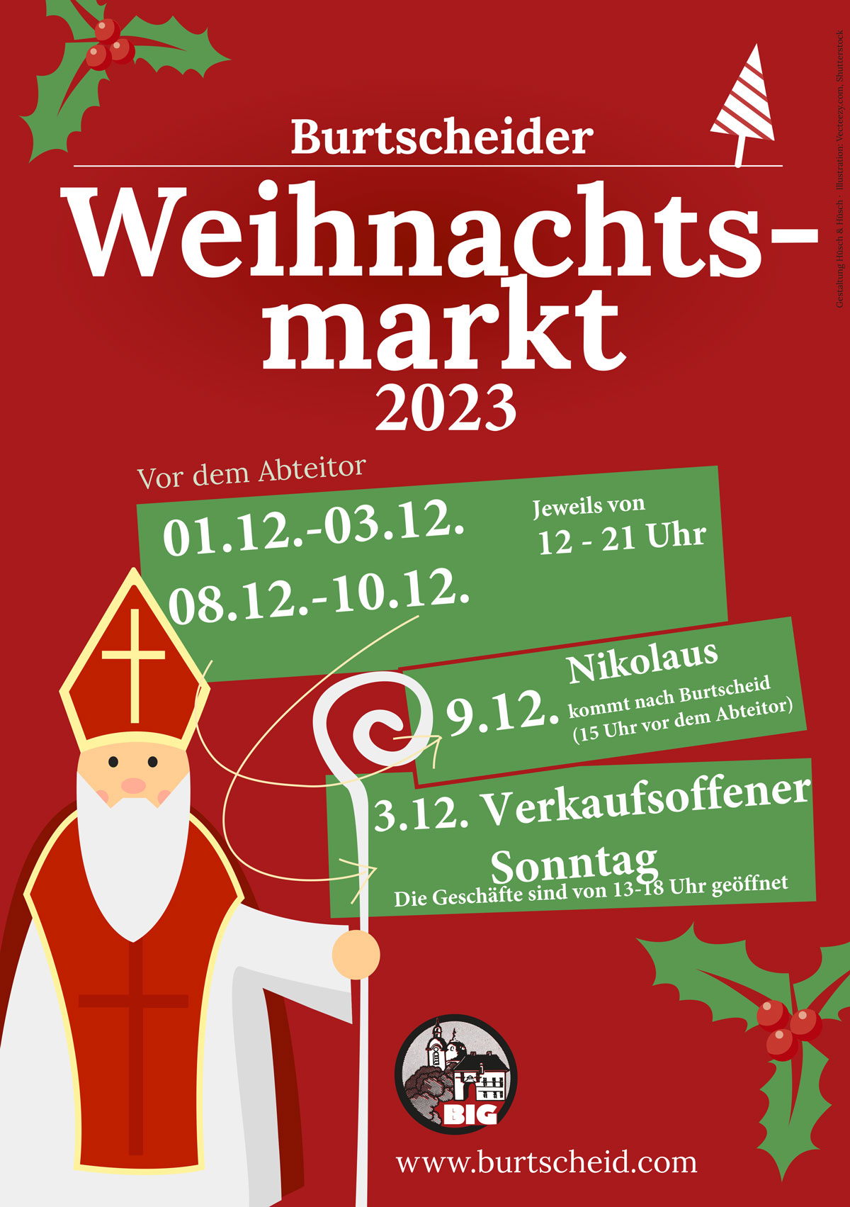 Plakat Weihnachtsmarkt 2023 